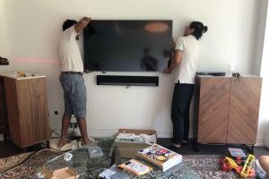 Fully Concealed TV Installation - LeslievilleGeek TV Installation and Wire Hiding Experts