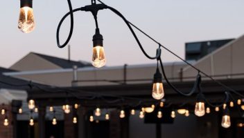 Outdoor LED String Lights - Black